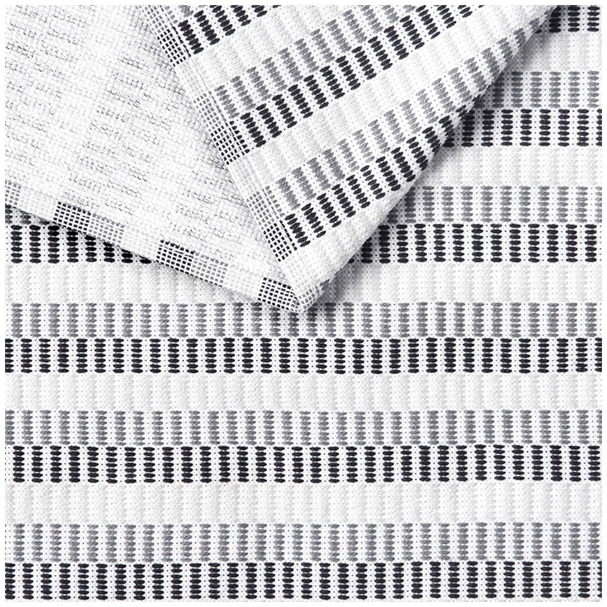 Culinary Classic Shelby Kitchen Towel 8 Pack Black