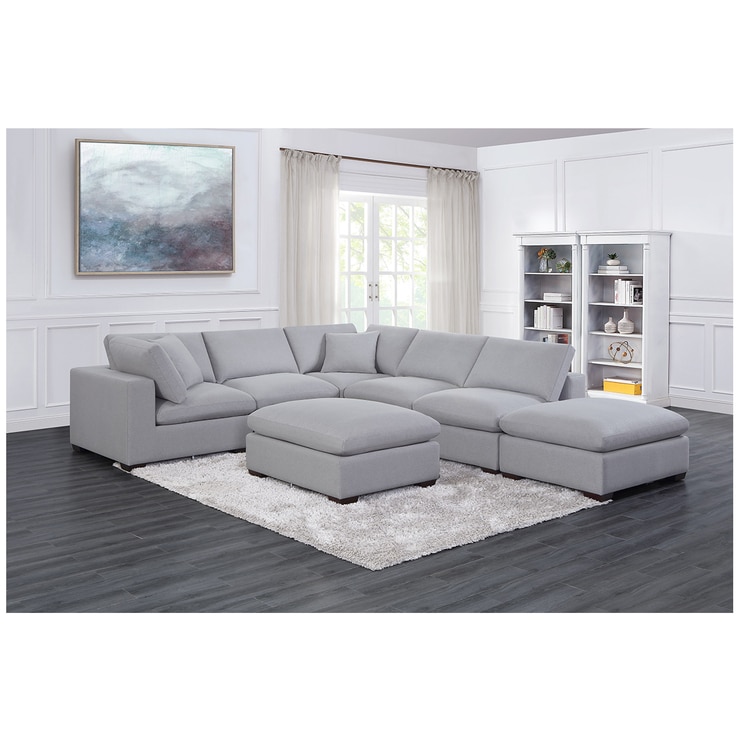 Thomasville Fabric Modular Sectional 8pc | Costco Australia