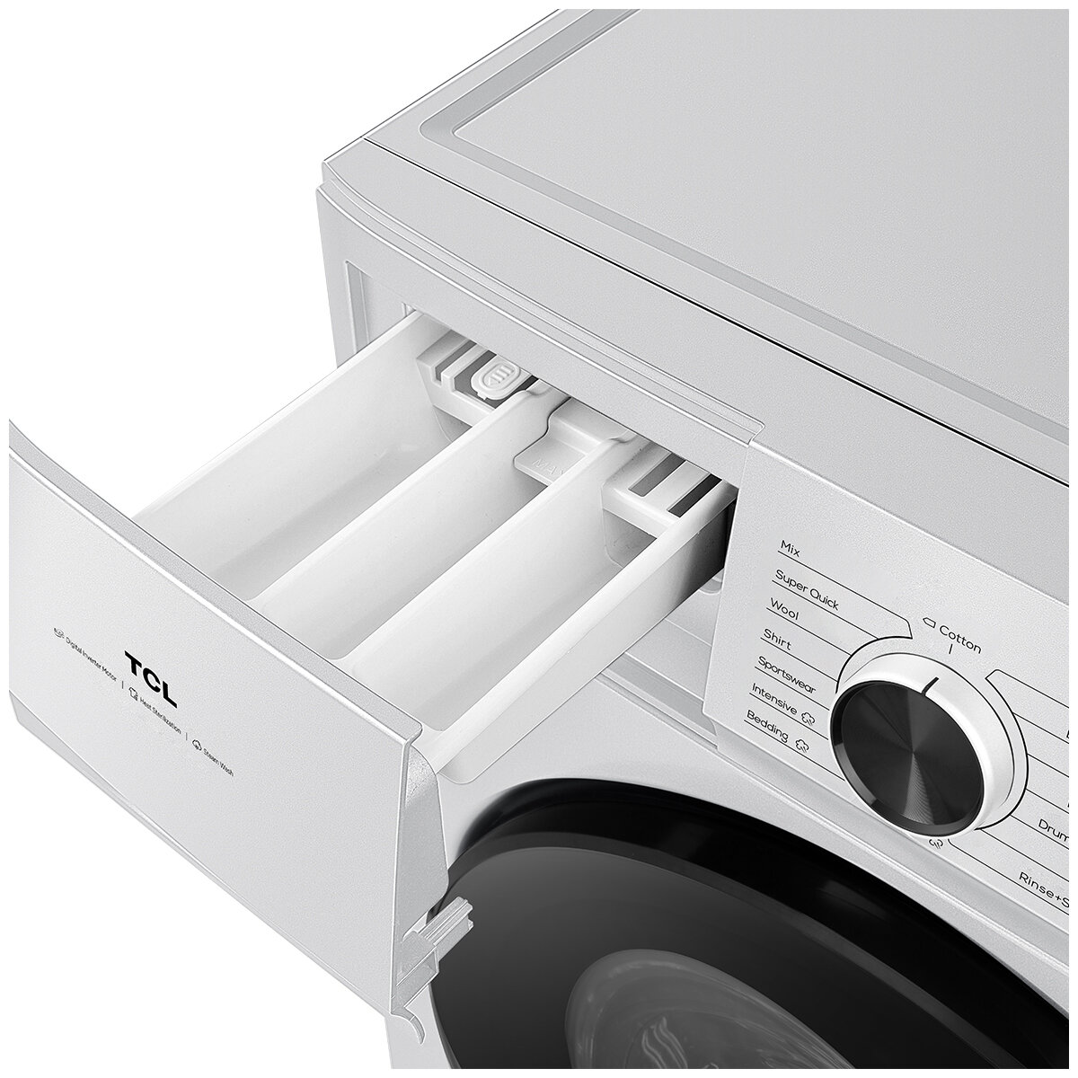TCL 10KG Front Load Washing Machine White WF10P11W