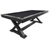 All Table Sports Southern Cross 8ft Pool Table Black Wood Black Felt