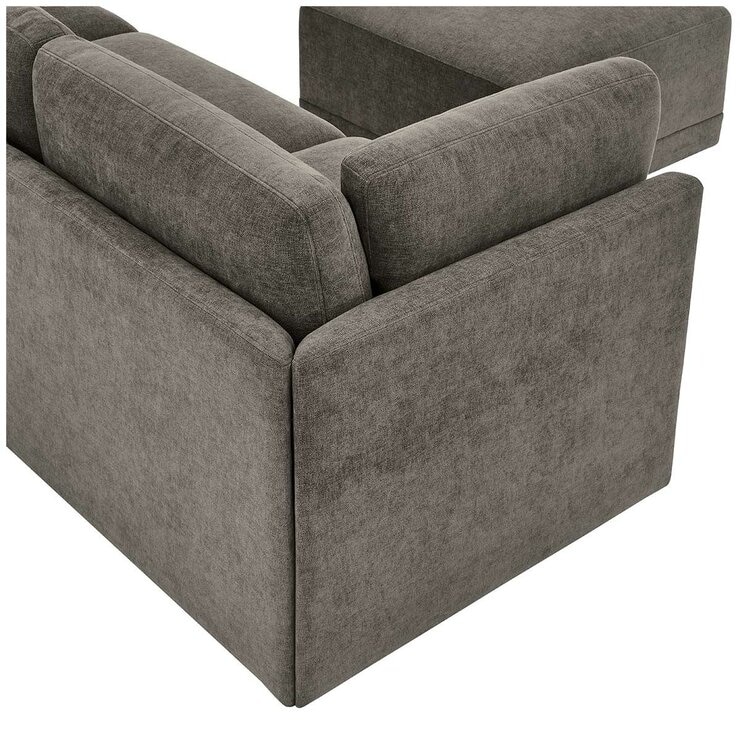 Thomasville 6PC Fabric Modular Sectional with Ottoman Grey