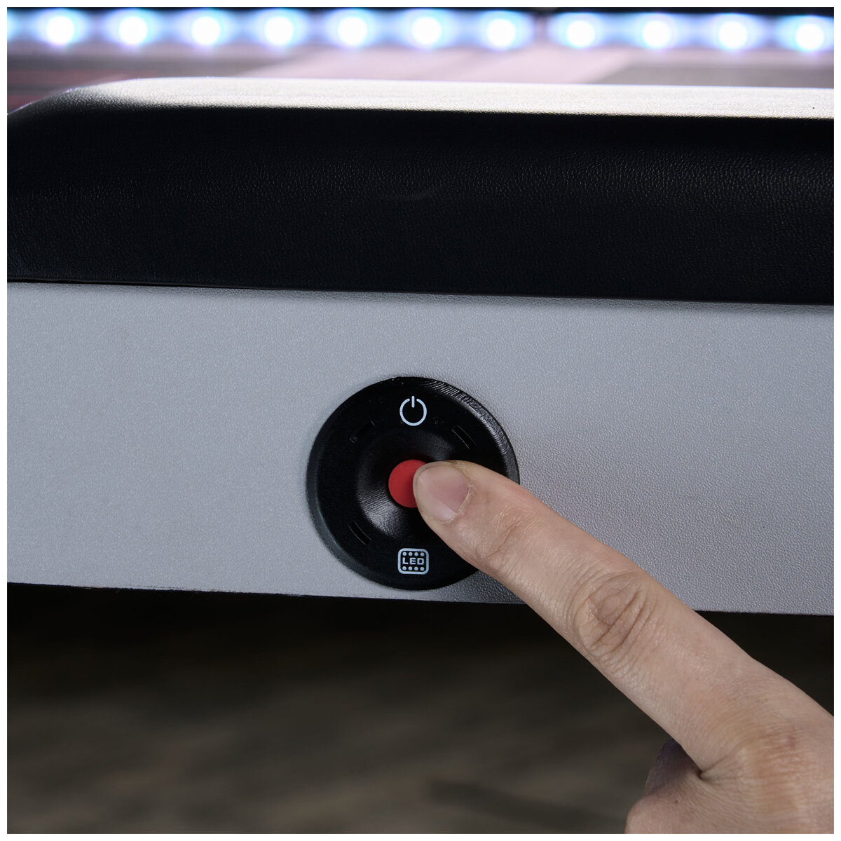 Barrington Billiards Company 10 Player Poker Table With LED Lights