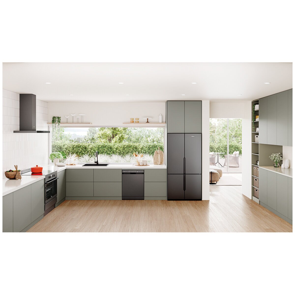 Westinghouse 564L French Quad Door Fridge Matte Black WQE5700BD Westinghouse 564L French Quad Door Fridge Matte Black WQE5700BD