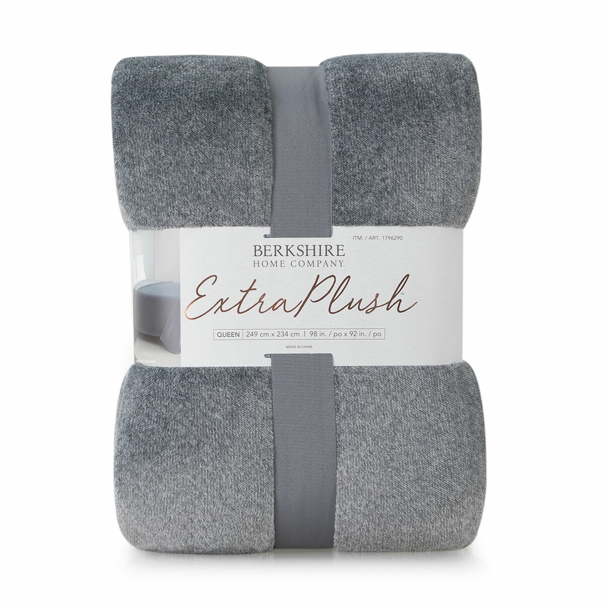 Berkshire Heathered Plush Blanket Queen 234 cm x 249 cm