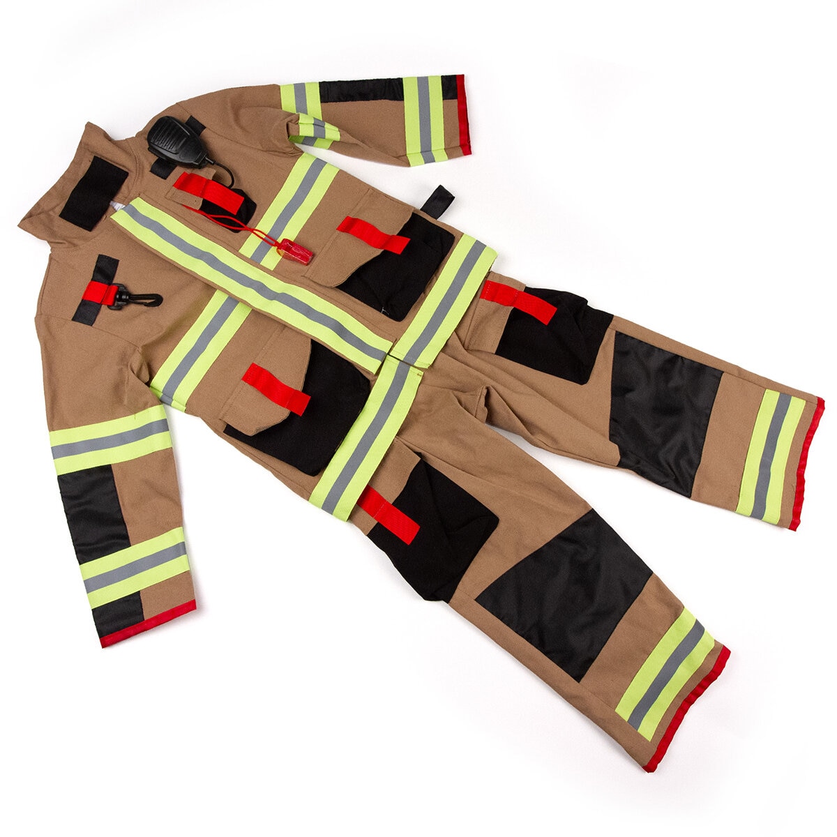 Teetot Adventure Factory Costume Tan Firefighter