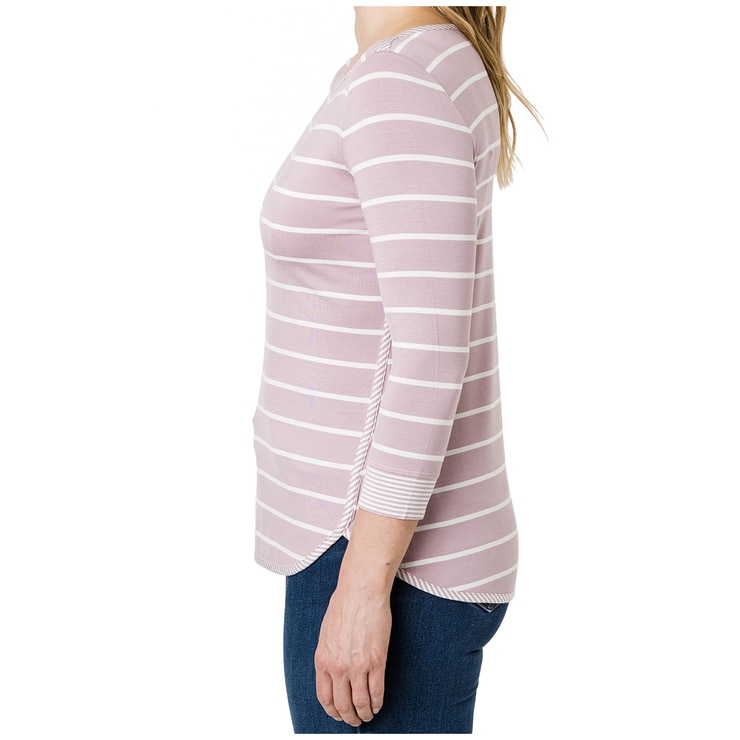 Segments Women's 34 Sleeve Top - Mauve
