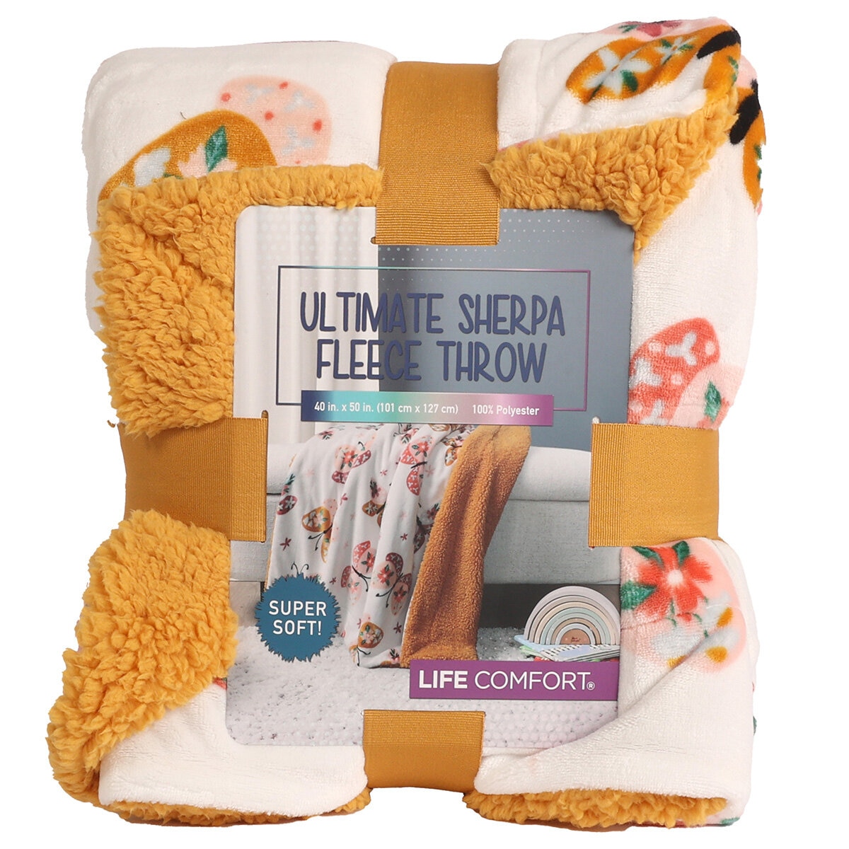 Life Comfort Ultimate Kids Sherpa Throw 101cm x 127cm