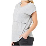 Ripe Maternity - Women's Nursing Tee - Grey Marle
