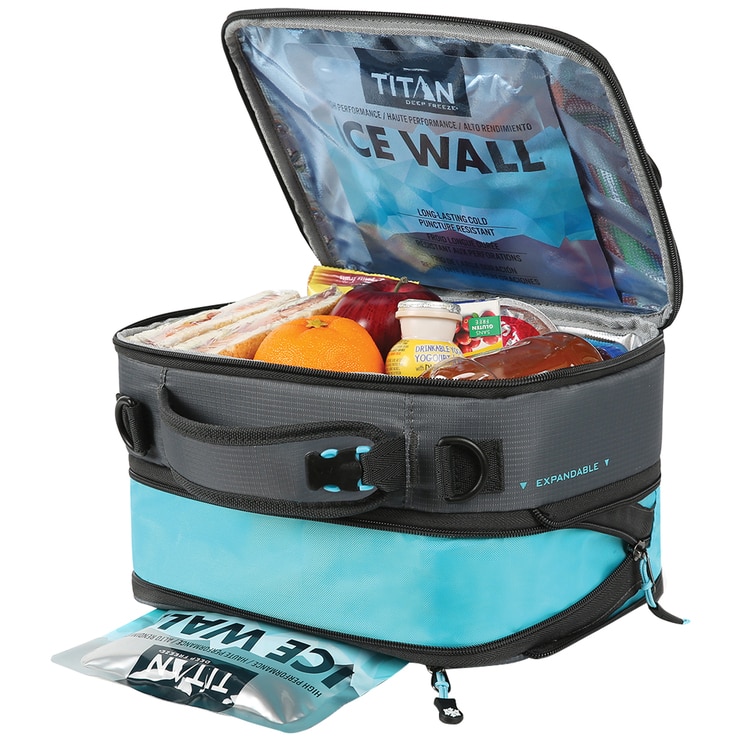 Titan Expandable Lunch Pack with Ice Packs Grey Costco Australia