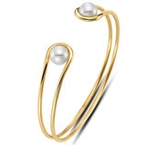 18KT Yellow Gold 7.5-8mm Cultured Freshwater Pearl Bracelet