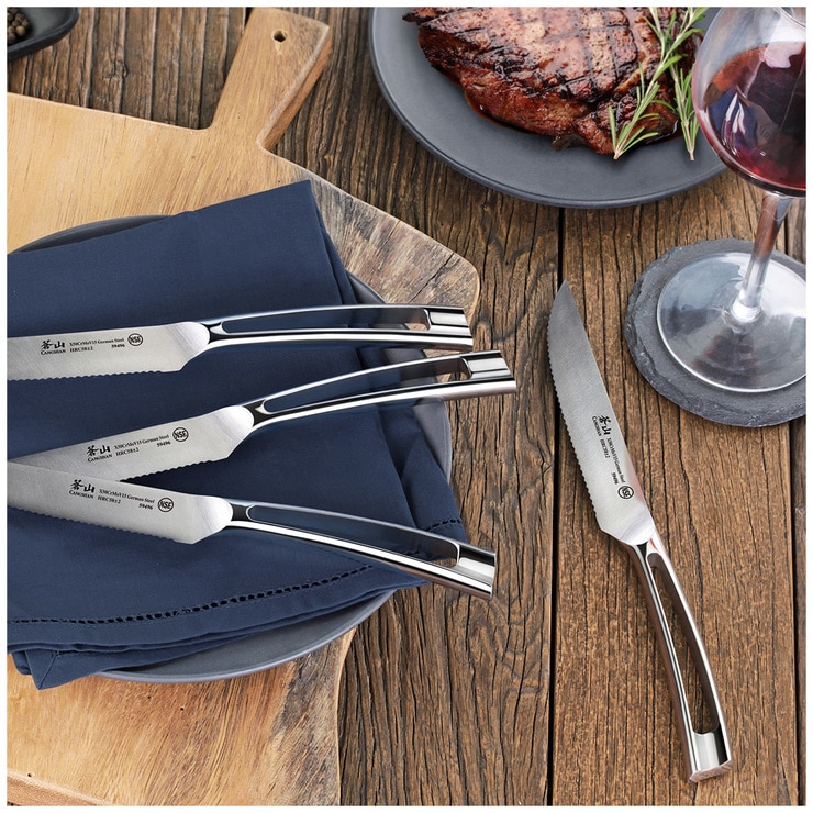 Cangshan N1 Series German Steel 4Piece Steak Knife Set Costco Australia