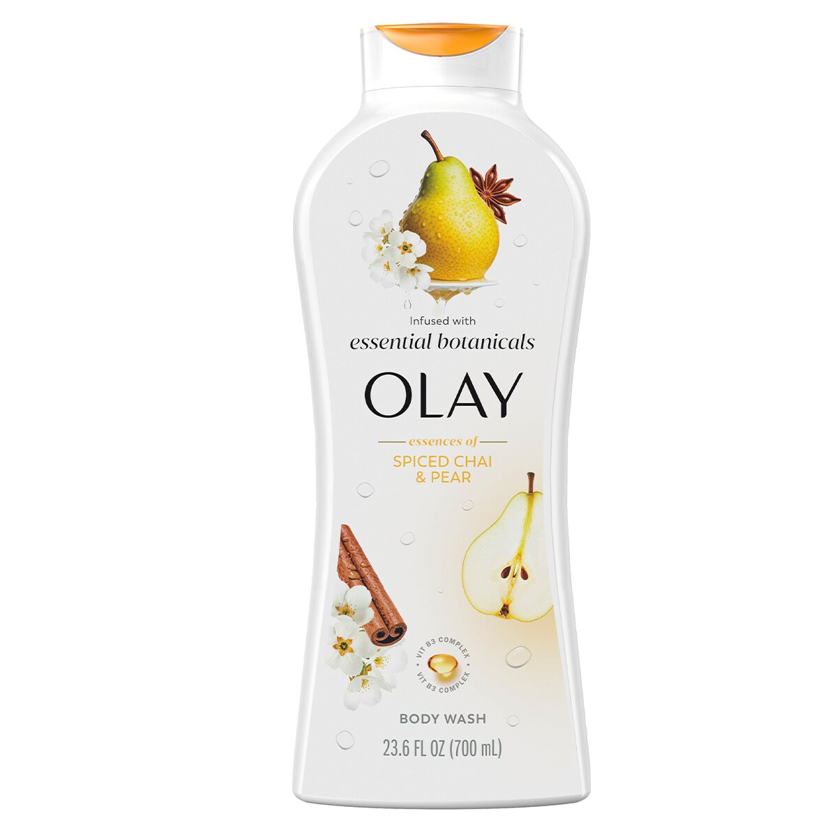 Olay Essentials Botanicals Body Wash 3 x 700ml