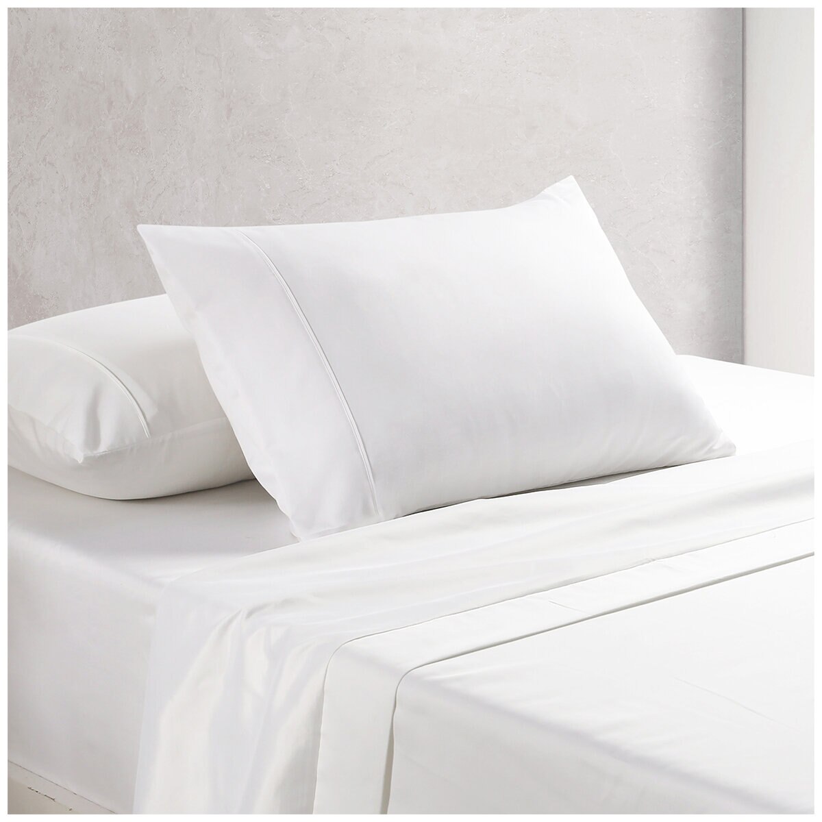 Onkaparinga Cotton Rich 1500TC Sheet Set 4 Piece King White