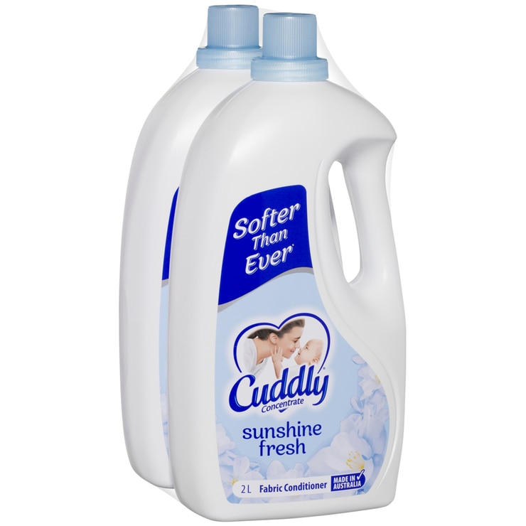 Cuddly Concentrate Sunshine Fresh Fabric Conditioner 2 x 2L Costco