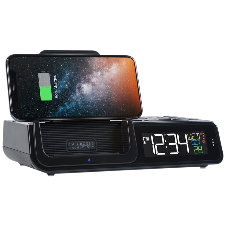 La Crosse Technology Alarm Clock with Wireless Charging C75662AU