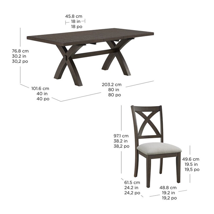 Bayside Furnishings 7 Piece Dining Set