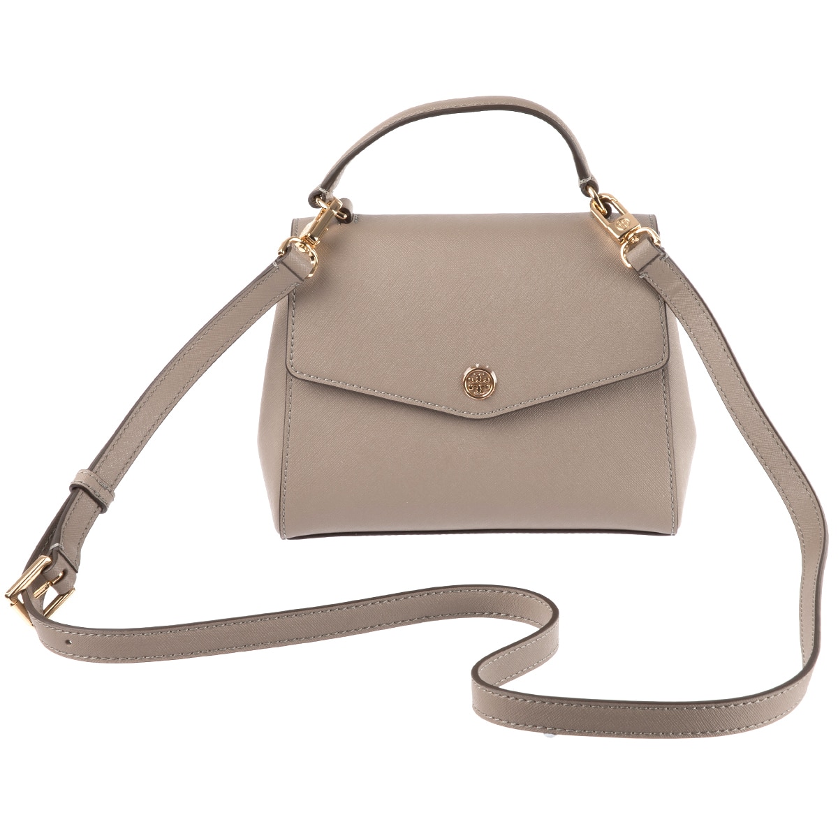 Tory Burch Robinson Satchel Bag Grey Heron | Costco Austr...