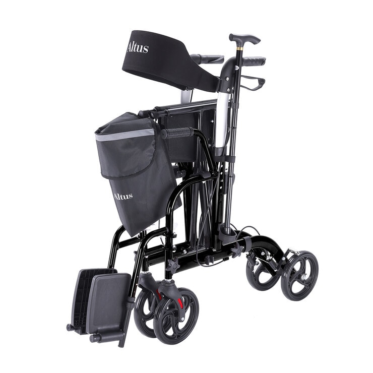 Altus Hybrid Duo 2-in-1 Mobility Rollator and Transit Wheelchair