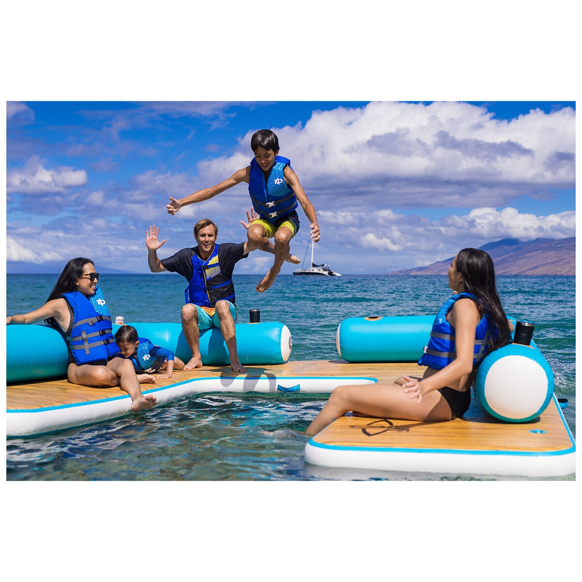 California Boat Company Inflatable Water Lounge 3.5M x 3.5M x 15.2cm