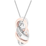 0.15ctw Diamond Circles Pendant (Love Knot)