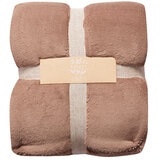 Amari Luxury Velvet Throw 152cm x 177cm Taupe