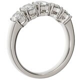 14KT White Gold 1.93ctw Oval Diamond Five Stone Ring