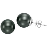 18KT White Gold Tahitian Pearl Earrings