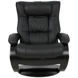 Moran Fjords Regent C-Base Large Chair and Ottoman Black