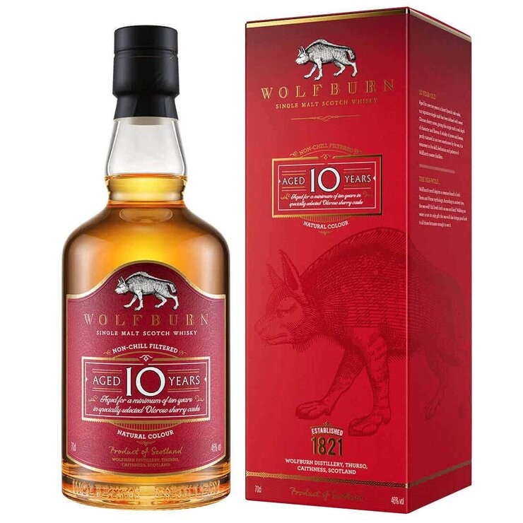 Wolfburn 10 Year Old Sherry Single Malt Scotch Whisky 700ml