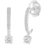 18KT White Gold 0.45ctw Diamond Earrings