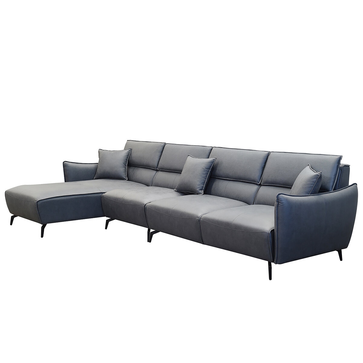 Moran Novato 3.0S RHF and LHF Chaise Modular Sofa Moran Gushi Grey Fabric