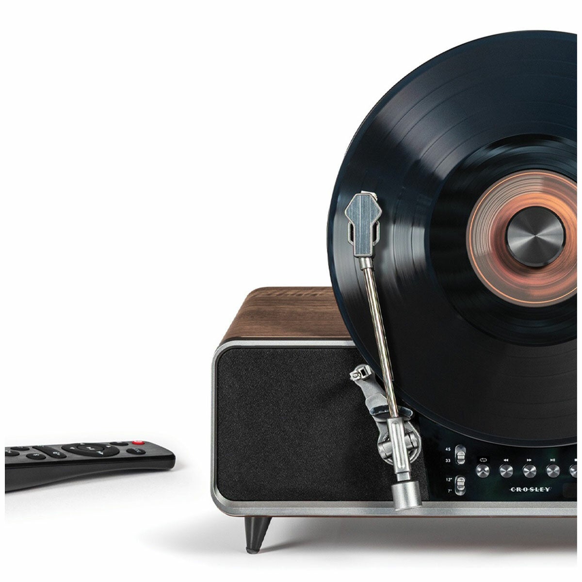 Crosley Beck Automatic Vertical Record Player - Walnut