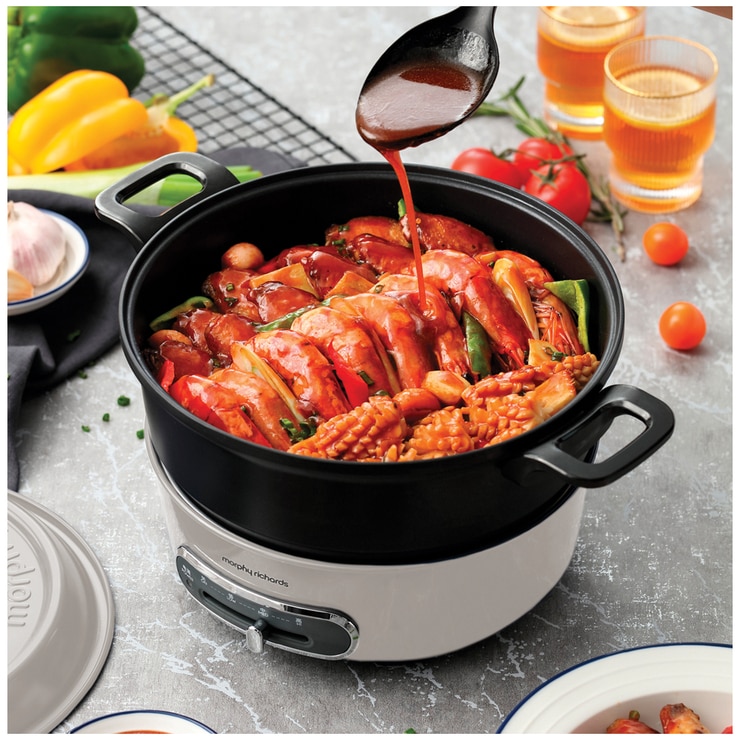 Morphy Richards Round Multifunction Pot White Costco Australia