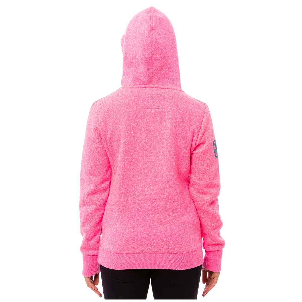 Superdry Women's Hoodie - Fluro Pink Snowy Green