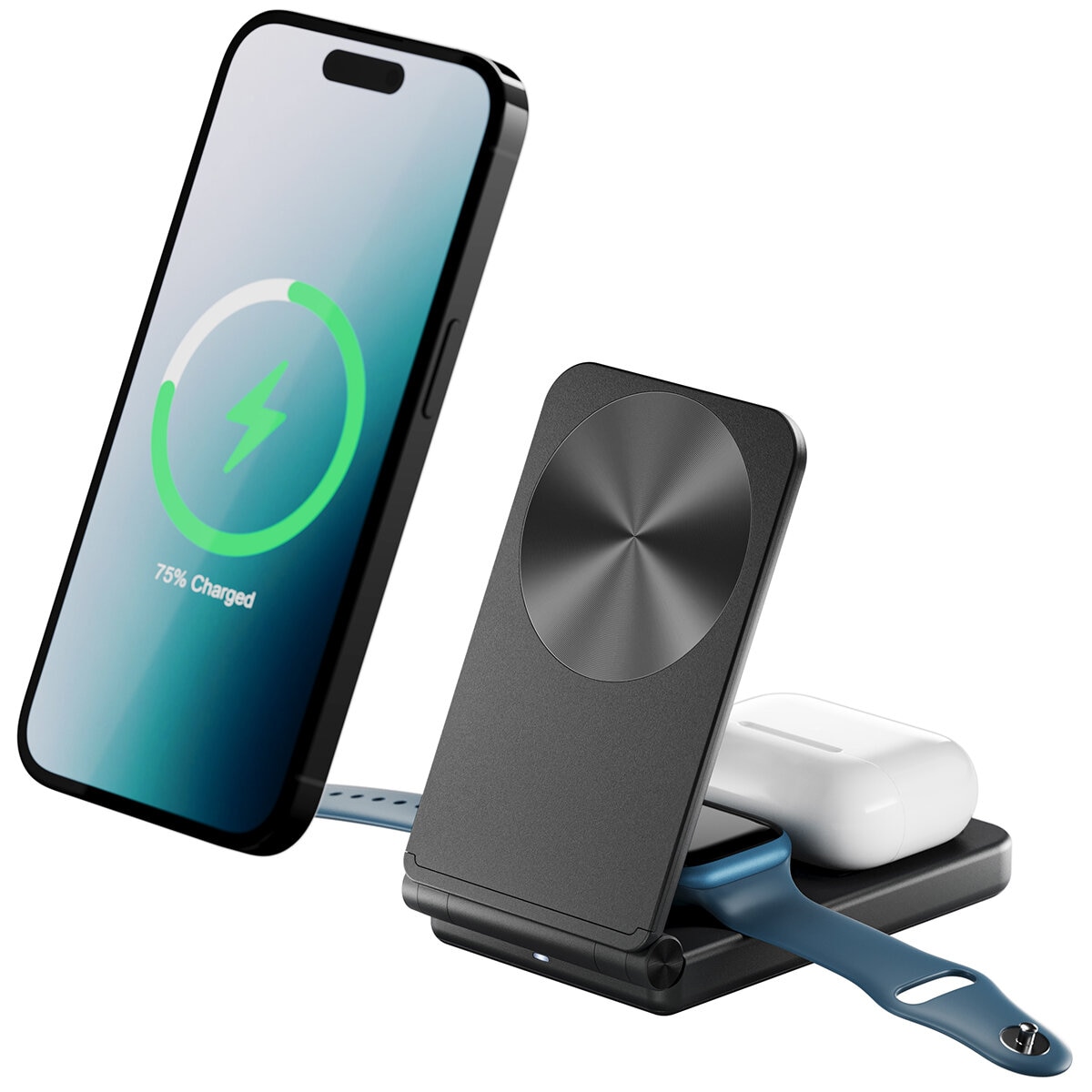 ALOGIC YOGA Fold 3 in 1 Wireless Charging Stand Black A31FWCBKAU