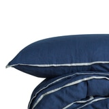 Moran Home Pillow Cases 2pk Navy