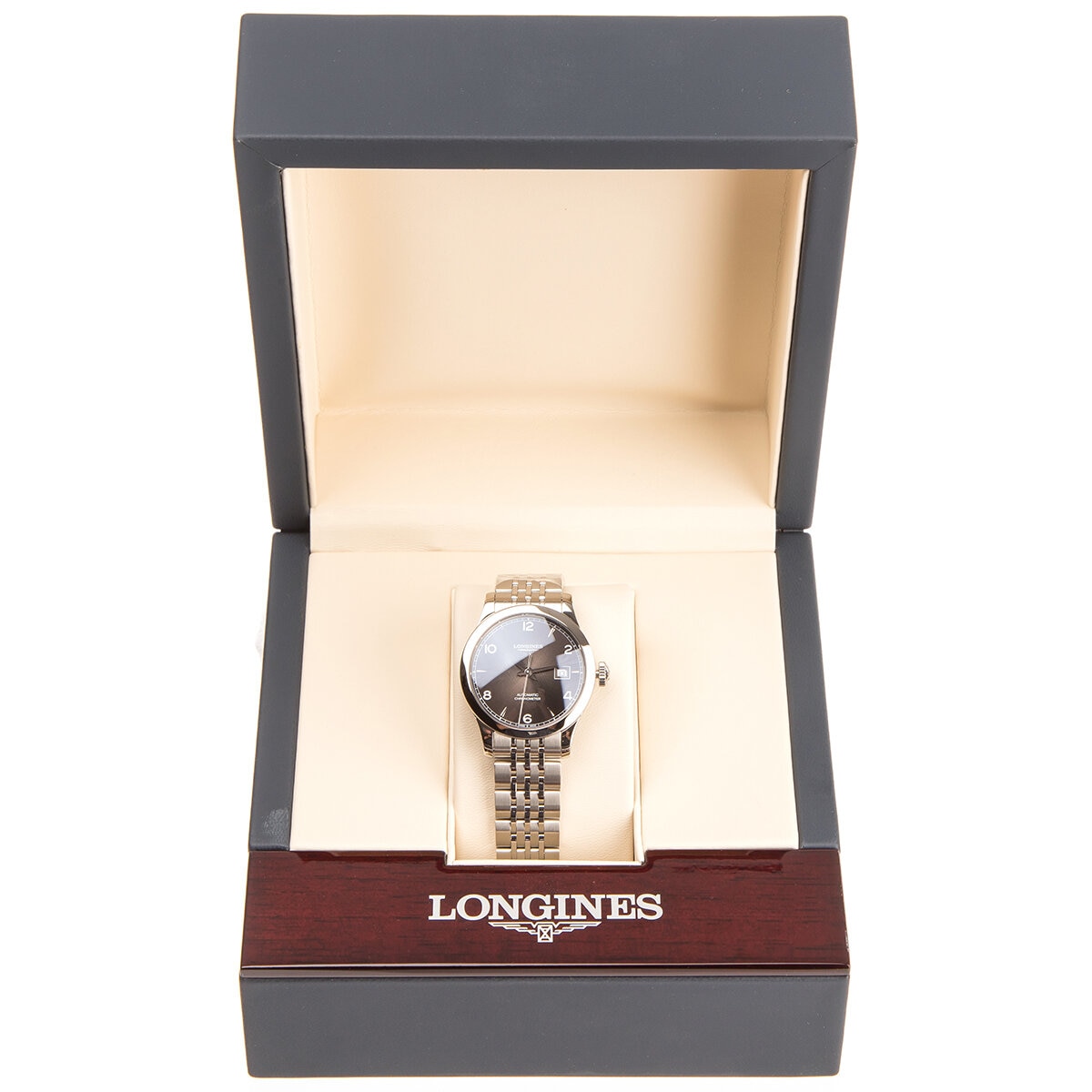 Longines Record Chronometer Sunray Black Dial Women's Watch L23214566