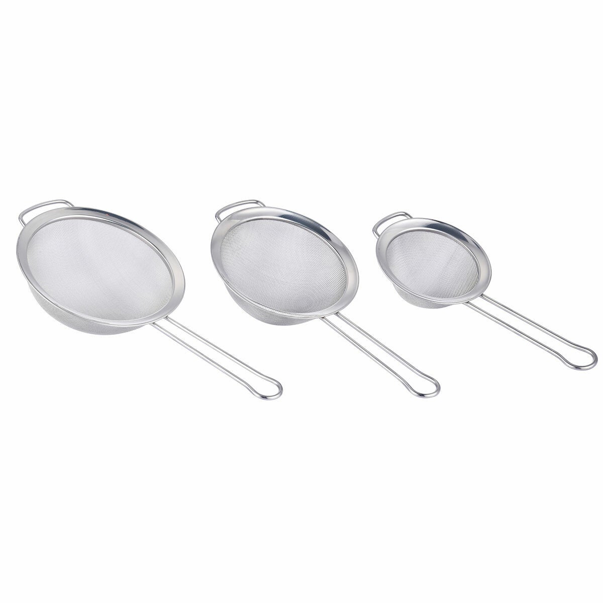 MIU Stainless Steel Mesh Strainers 3 Piece Set