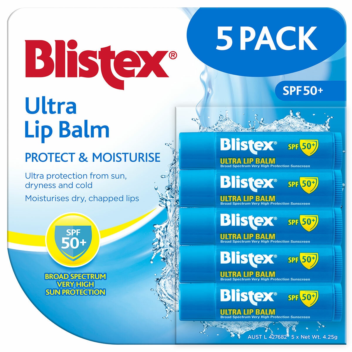 Blistex Ultra Lip Balm SPF 50+ 5 Pack Blistex Ultra Lip Balm SPF 50+ 5 Pack