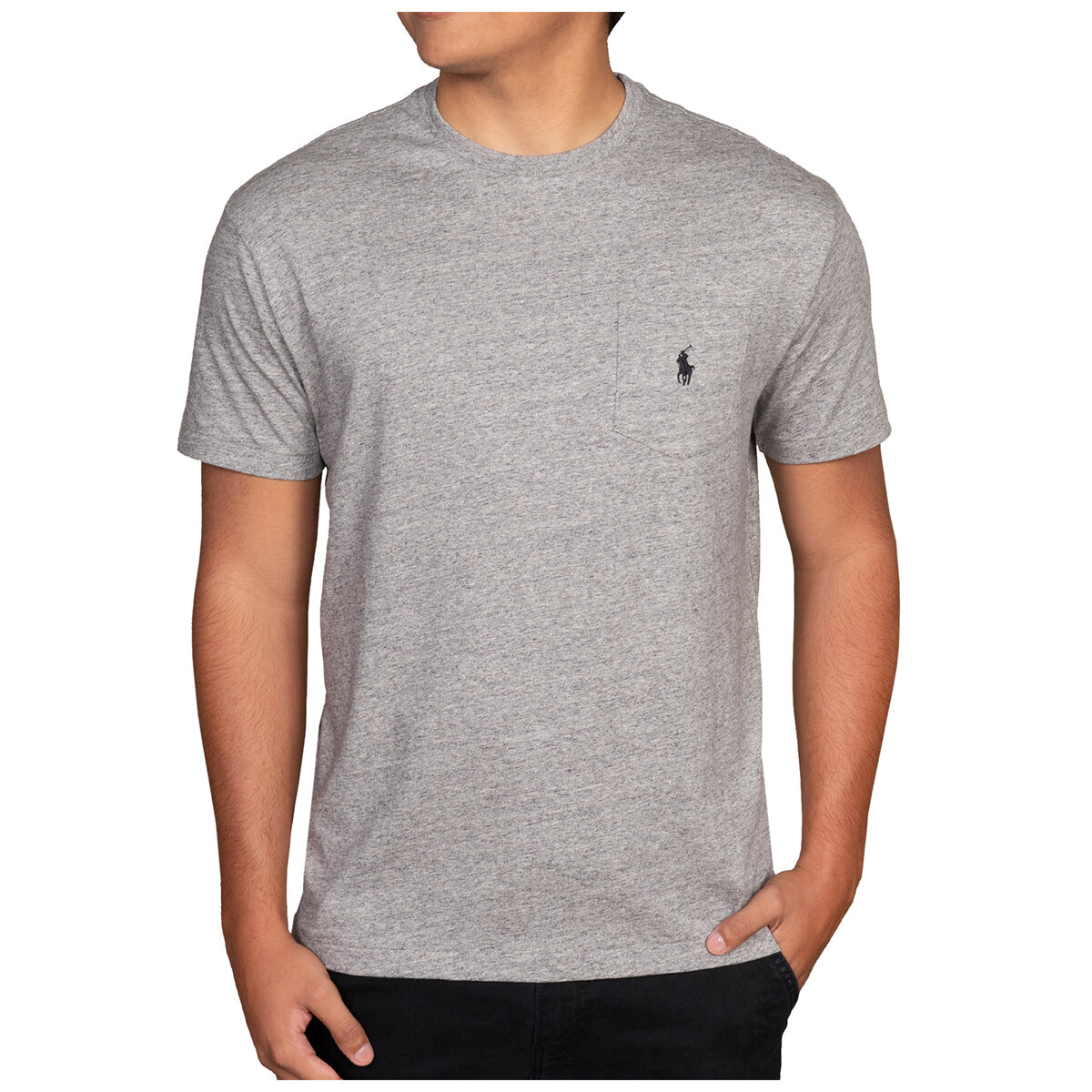 Polo Ralph Lauren Men's Crew Pocket Tee Heather Grey