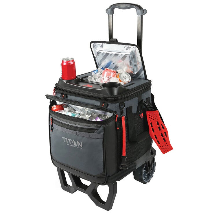 Titan 60 Can Rolling Cooler With Cart Titan 60 Can Rolling Cooler With Cart
