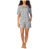 Mickey & Minnie Women's Pyjama Set 2 Piece - Grey