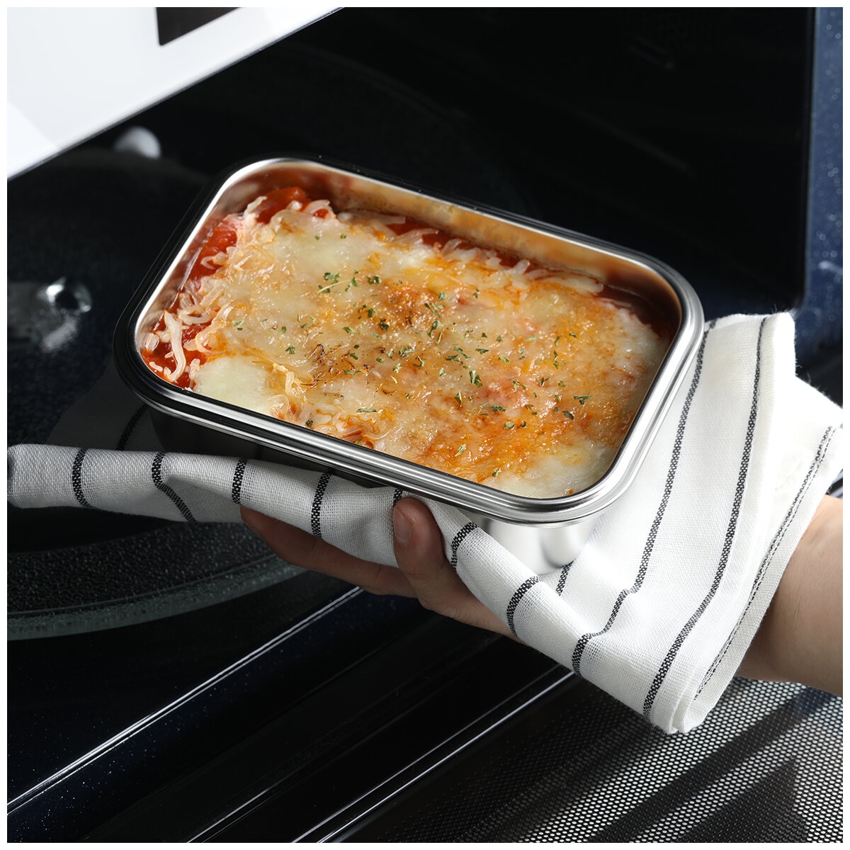 Neoflam Stainless Steel Container Microwavable 12 Piece Set