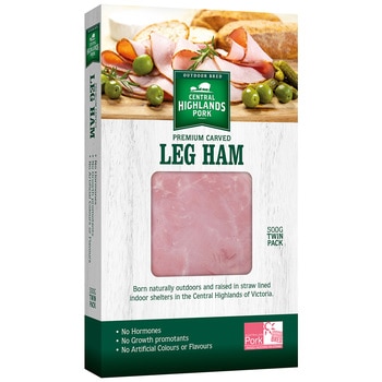 Central Highlands Pork Premium Carved Leg Ham 500g