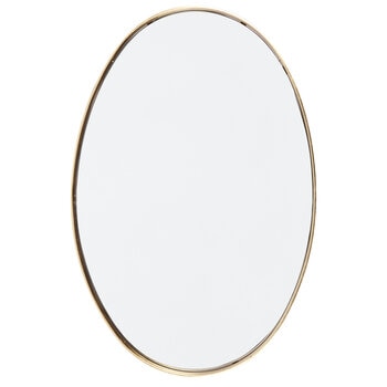 CAFE LIGHTING & LIVING Lucille Oval Wall Mirror Gold Leaf