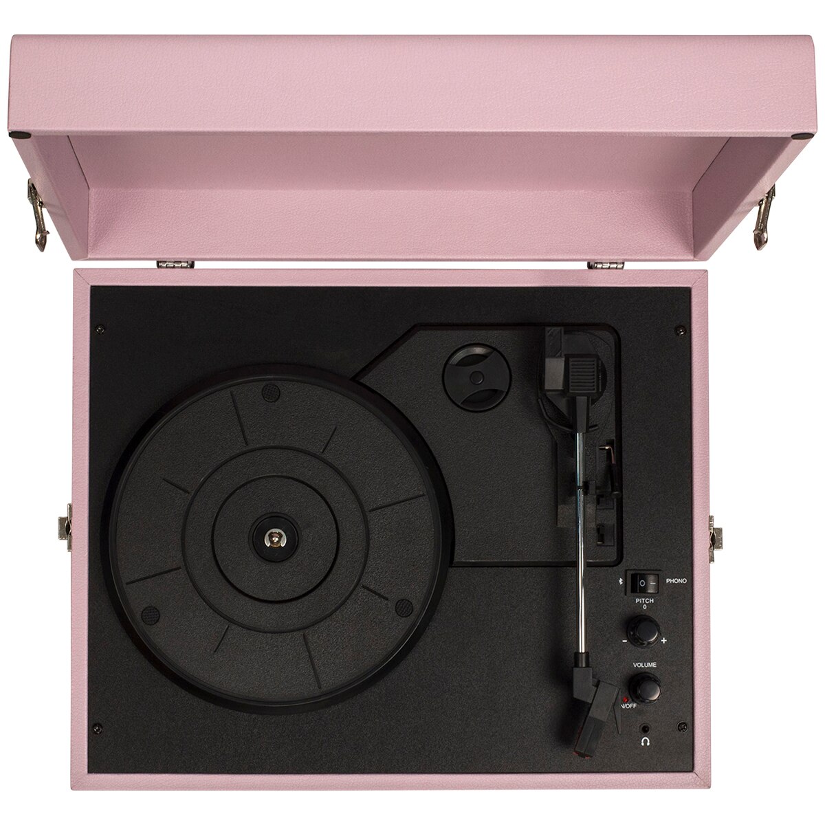 Crosley Voyager Portable Turntable Amethyst with Free Record Storage Crate