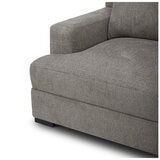 Gilmancreek 4 Piece Fabric Sectional With Ottoman And 6 Pillows