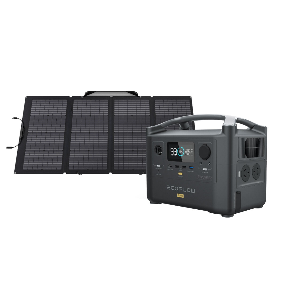 Ecoflow River Pro Power Station + 220W Solar Panel Bundle