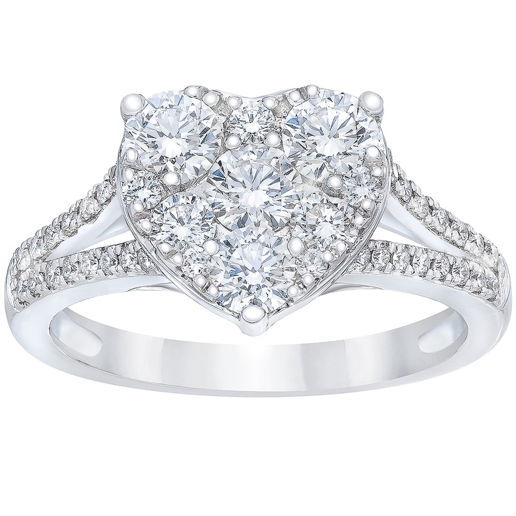 Round Brilliant 1.19ctw 18KT White Gold Diamond Ring Costco Australia