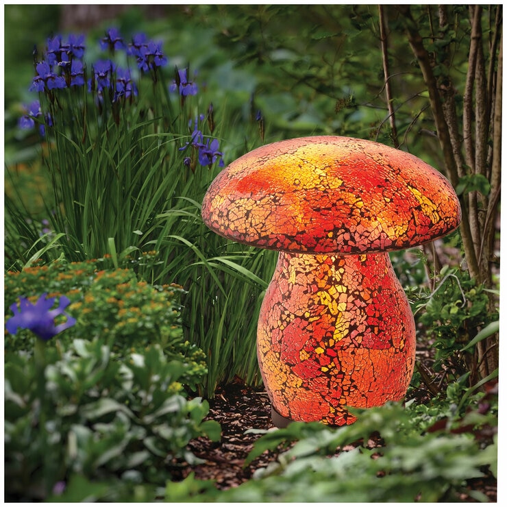 AURORA Lighting Mosaic Solar Mushroom Light 1 pack